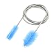 uxcell Flexible Double Ended Tube Aquarium Filter Pump Hose Brush, 155cm