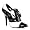 5 Inch Womens Sexy Shoes High Heel Spectator Pump Shoes With Trim Detail Black / White Patent Size: 5