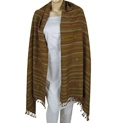 Warm Shawl Embroidered Wool Accessory 80 x 40 Inches