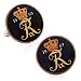 Hand Painted Denmark Coin Cufflinks-CLI-PB-485-SL