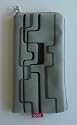 MegaBag "grey stripes safe" Tasche Etui Handy-Tasche K&ouml;cher Holster mit Handschlaufe und Rei&szlig;verschlu&szlig; f&uuml;r LG electronics GT505