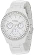 Fossil Women's Stella ES1967 White Plastic Quartz Watch with White Dial