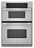 Whirlpool RMC275PVS 27 Built-in Microwave Combination Double Wall Oven with 3.6 cu. ft. Oven Capacity, 1.4 cu. ft. Microwave Oven Capacity, Delay Bake, Preheat Countdown Timer and AccuBake Temperature Management System: Stainless Steel