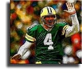Completely Handpainted American Football Sport Painting, Custom Order FL2559, Oil on Canvas, with Option to Paint Jerry, Brett & Co. from Any Other Favorite Photograph or Picture, Unframed, Size 18" x 24" inch