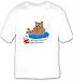T-shirt with raft, swimming, pool, innertube, bear, swim