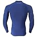Compression Shirt Long Sleeve (Navy - M) Men's Cold Top, Best for Gym Running, Basketball