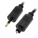 Optical Toslink to Toslink Mini Fiber Optic Gold Plated Digital Cable - 12ft