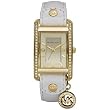 Michael Kors - Quartz White Leather with Gold Dial Womens Watch - MK2213