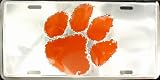 Clemson Chrome License Plate