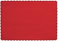 Creative Converting 50 Count Touch of Color Paper Placemats, Classic Red
