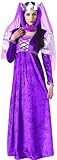 Adult Renaissance Queen Costume, Ladies Standard (Up to Dress size 12)