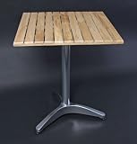 Bistrotisch Gartentisch Tisch, Alu+Holz