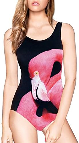 Massa Womens One Piece Fashion 3D Printing Swimming Suit Flamingo (One Size, Flamingo)