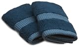 Pinzon Bamboo Cotton 2-Pack Washcloths, Mediterranean