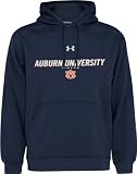 Auburn Tigers Navy Under Armour Performance Fleece Hooded Sweatshirt