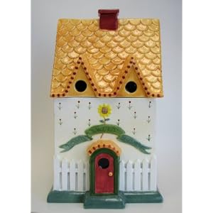 Home Sweet Home Birdhouse Cookie Jar By Vandor by Vandor Home in the Garden