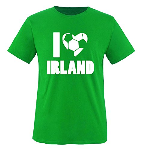 I LOVE IRLAND – Kinder T-Shirt – Grün / Weiss Gr. 122-128