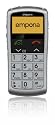 Emporia TALK Handy (Seniorenhandy, H&ouml;rger&auml;te tauglich)  silber