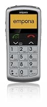 Emporia TALK Handy (Seniorenhandy, H&ouml;rger&auml;te tauglich)  silber