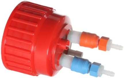Argos EV371 E-Vac Laboratory Bottle Aspiration System Polypropylene Bottle Replacement Lid with Level Sensors and Quick Release Couplings