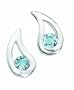 Elements E3057T - Pendientes de mujer de plata con topacios
