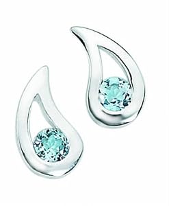 Elements E3057T - Pendientes de mujer de plata con topacios