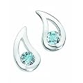 Elements E3057T - Pendientes de mujer de plata con topacios