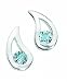 [Imagen de Elements E3057T - Pendientes de mujer de plata con topacios]