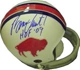 Bruce Smith Autographed/Hand Signed Buffalo Bills White TB 2bar Mini Helmet with HOF 09 inscription