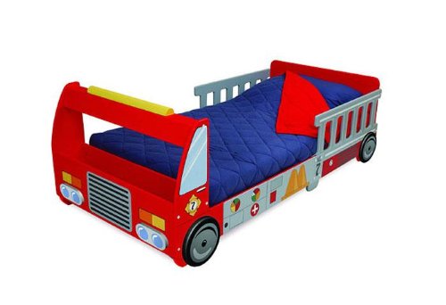 KidKraft FireTruck Toddler Cot