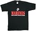 Once a Marine, Always a Marine Standard - Black One-Sided Military Logo T-Shirt / Tee