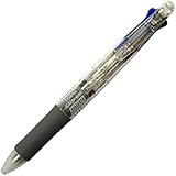 Zebra Clip-On Multifunctional Pen, Non-Color Clear Barrel (B4SA1-C)