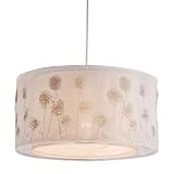 Laura Ashley PXS233 Dandelion Complete Pendant, White