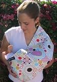 100% Cotton Reversible Baby Sling with Leg Rest Cushion S,M,L (10 High Fashion Designs) - Free Shipping, Medium, Candy Polka Dot