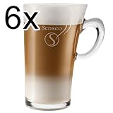 Senseo Latte Macchiato Glastasse, 260 ml, 6er Pack