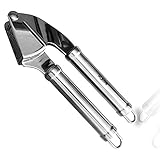KUKPO Professional Grade Garlic Press - Mincer - Crusher Made From The Finest Quality Stainless Steel