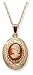 14k Gold Filled Cameo Locket, 18