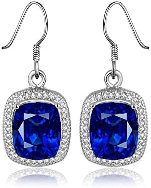 PMANY Gold-Plated Cubic Zirconia Crystal Drop Dangle Earrings for Pierced Ears, Women Fashion Jewelry