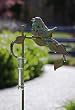 Metal Garden Stake with Rain Gauge and Small Bird Metal Garden Stake with Rain Gauge and Small Bird