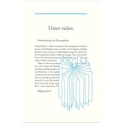 Unter vielen: Eine eklektische Sammlung zum Thema Buch