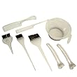 The Invisibles 8 pcs Cosmetology Hair Coloring Tint & Brush Kit