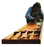 Shuffleboard Sjoelbakken Billards Hollandais/ holländisches Brettspiel inkl. 30 Holzscheiben (Pucks) / Material: Holz / Maße: 200x40x8cm