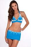 La Blanca Bubble Up Banded Halter Top