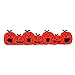ID 0829 Row of Jack-O-Lanterns Patch Halloween Carve Embroidered IronOn Applique