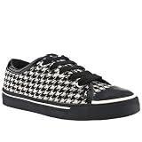 Babycham Houndstooth Lace - 6 Uk - Black and White - Fabric