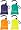 Assortment (Mazarine, Aqua, Orange, Yellow)