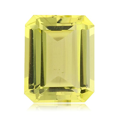 3.00 Cts of 10x8 mm AA Emerald-Cut Lemon Citrine (1 pc) Loose Gemstone