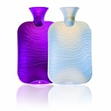 Fashy 6461 W�rmflasche Doppellamelle 2 Liter mit Wellen-Dekor, in verschiedenen Farben