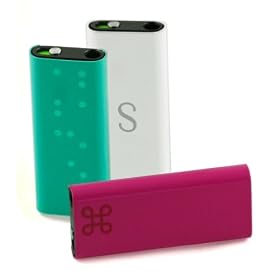 MCA - Metal Clip'on - Pack de 3 clips en m�tal pour iPod shuffle 3G - Vert / Blanc / Rose