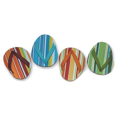 Flip Flop Coasters - Island Stripes